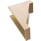 Ekena Millwork 9"W x 18"D x 27"H Classic Burlington Rough Cedar Woodgrain TimberThane Corbel, Primed Tan CORUR09X18X27BURRCPR - alternate 4